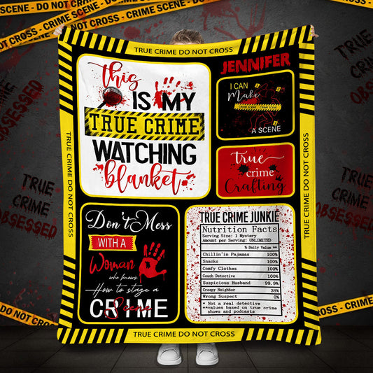 True Crime Blanket - Personalized True Crime Blanket
