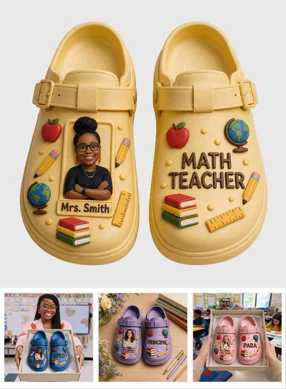 Love Being A Teacher - Personalized Teacher Clogs With Arch Support