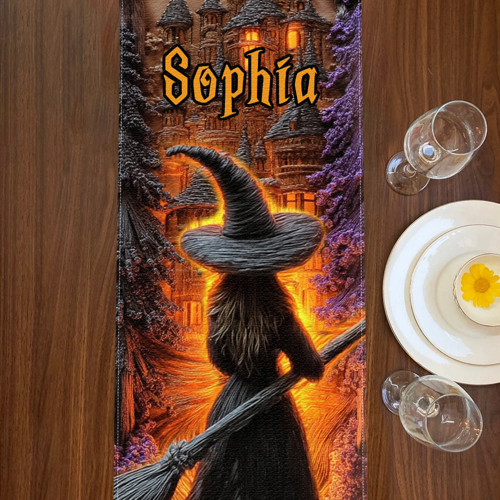 Witch Castle - Personalized Witch Table Runner