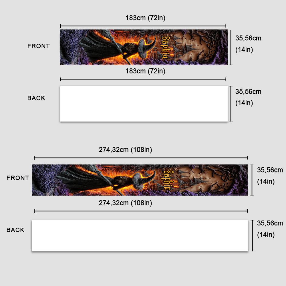 Witch Castle - Personalized Witch Table Runner