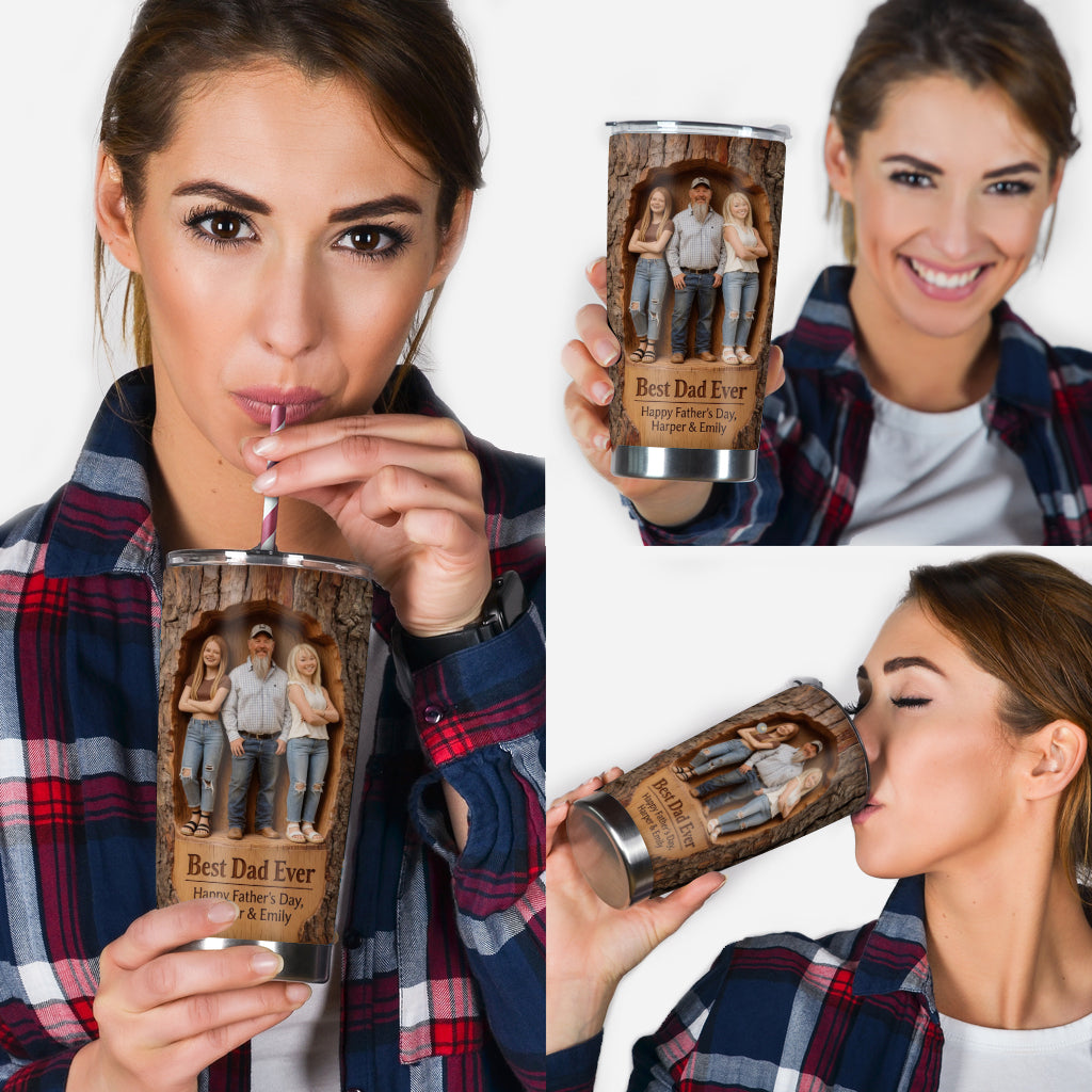Meilleur Papa, Photo Personnalisée - Tasse Personnalisée pour Père