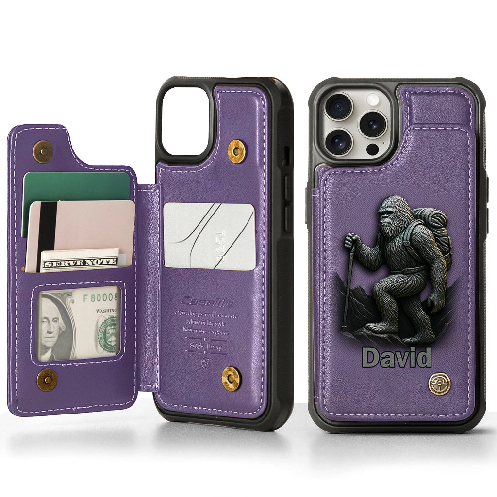 Sasquatch - Personalized Hiking Wallet Phone Case