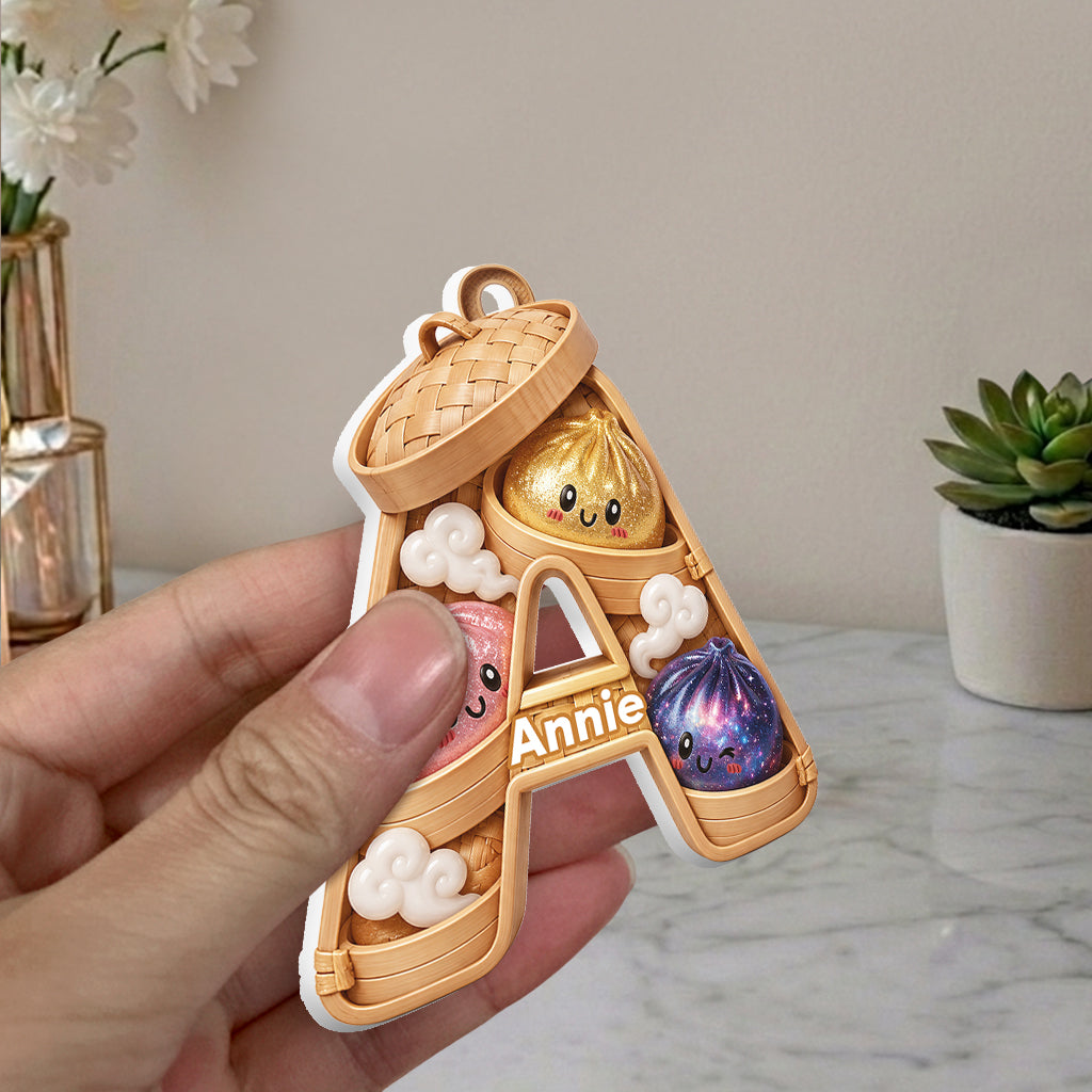 Alphabet Dumpling Mignon & Amusant Pour Enfant - Ornement 3D Personnalisé
