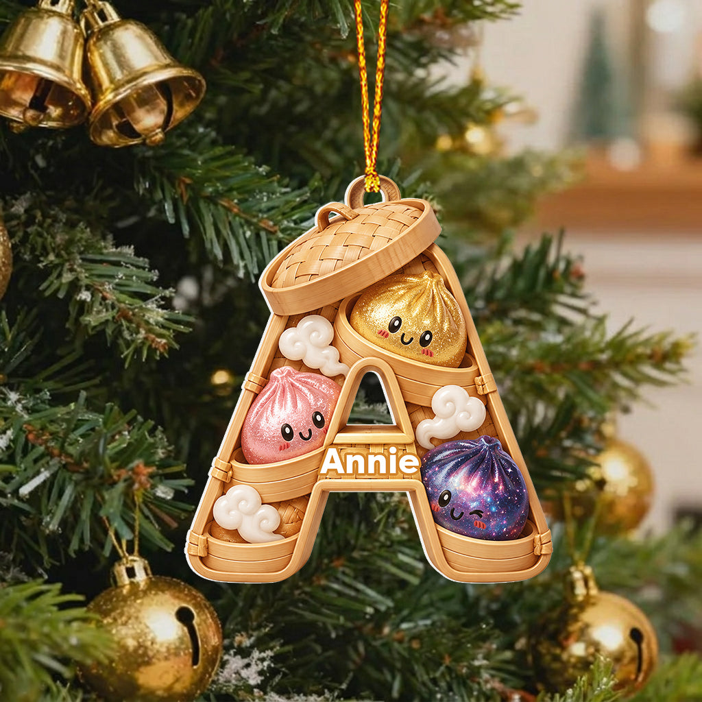 Alphabet Dumpling Mignon & Amusant Pour Enfant - Ornement 3D Personnalisé