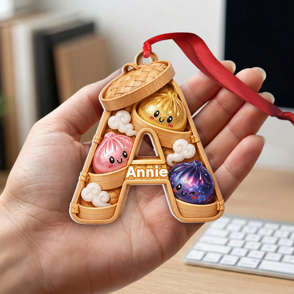 Alphabet Dumpling Mignon & Amusant Pour Enfant - Ornement 3D Personnalisé