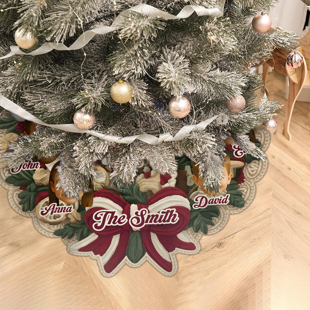 Ceci est nous - Jupe de sapin personnalisée en forme de famille