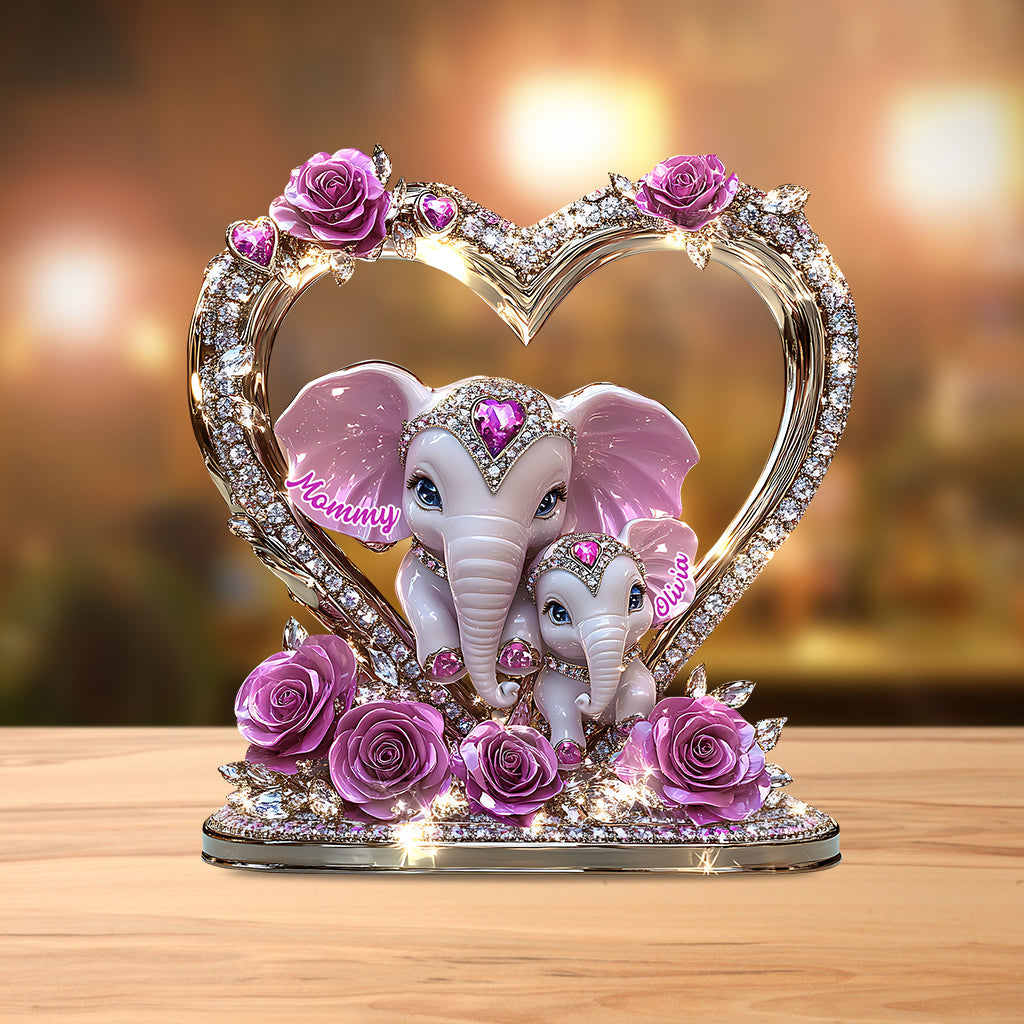 Meilleure maman du monde - Plaque acrylique personnalisée « Mère » en forme de carte de vœux