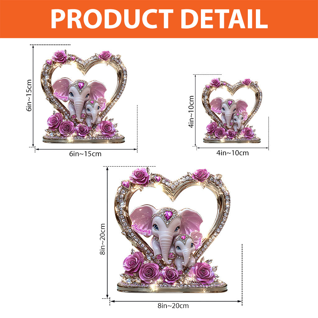 Meilleure maman du monde - Plaque acrylique personnalisée « Mère » en forme de carte de vœux