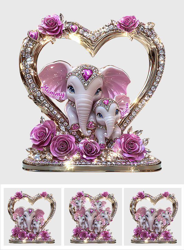 Meilleure maman du monde - Plaque acrylique personnalisée « Mère » en forme de carte de vœux