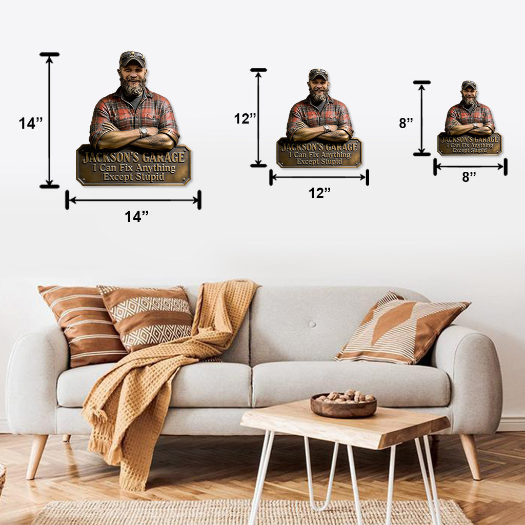 Signe Personnalisé pour Chaque Homme - Signe en Métal Découpé pour Père