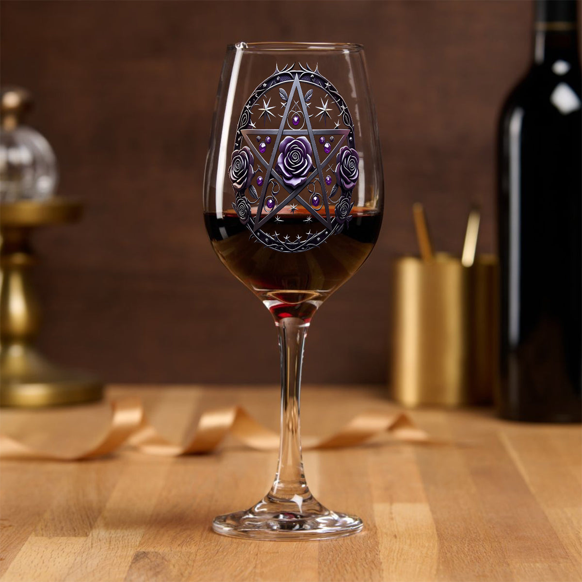 Drink Up Witches - Personalized Witch Wine Glass With Long Stem