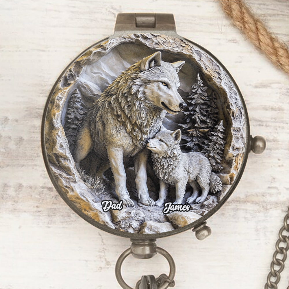 To My Son - Personalized Father & Son Compass