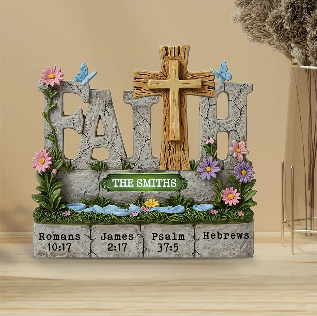 Believe In Faith - Personalized Christian Custom Shaped Acrylic Plaque
