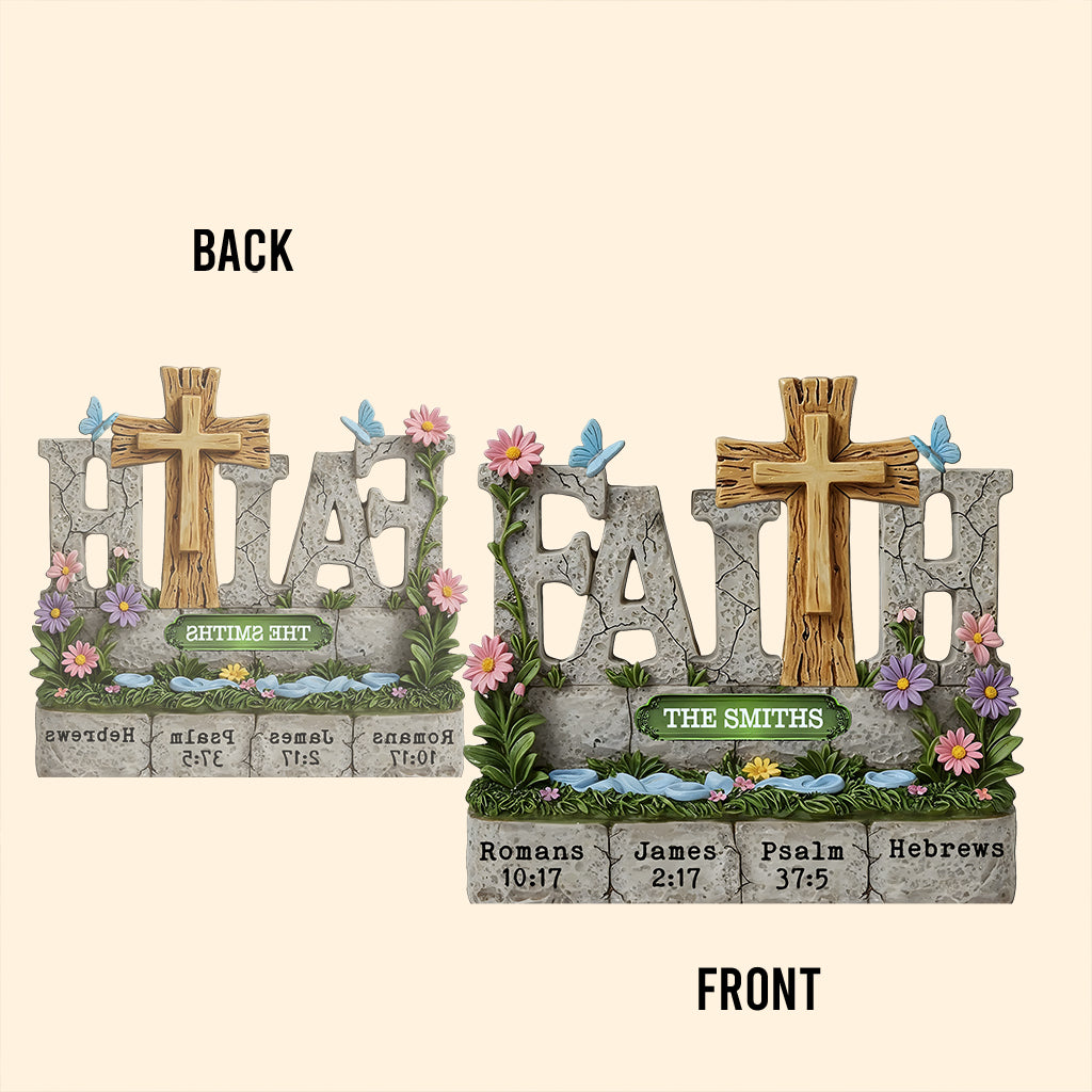 Believe In Faith - Personalized Christian Custom Shaped Acrylic Plaque