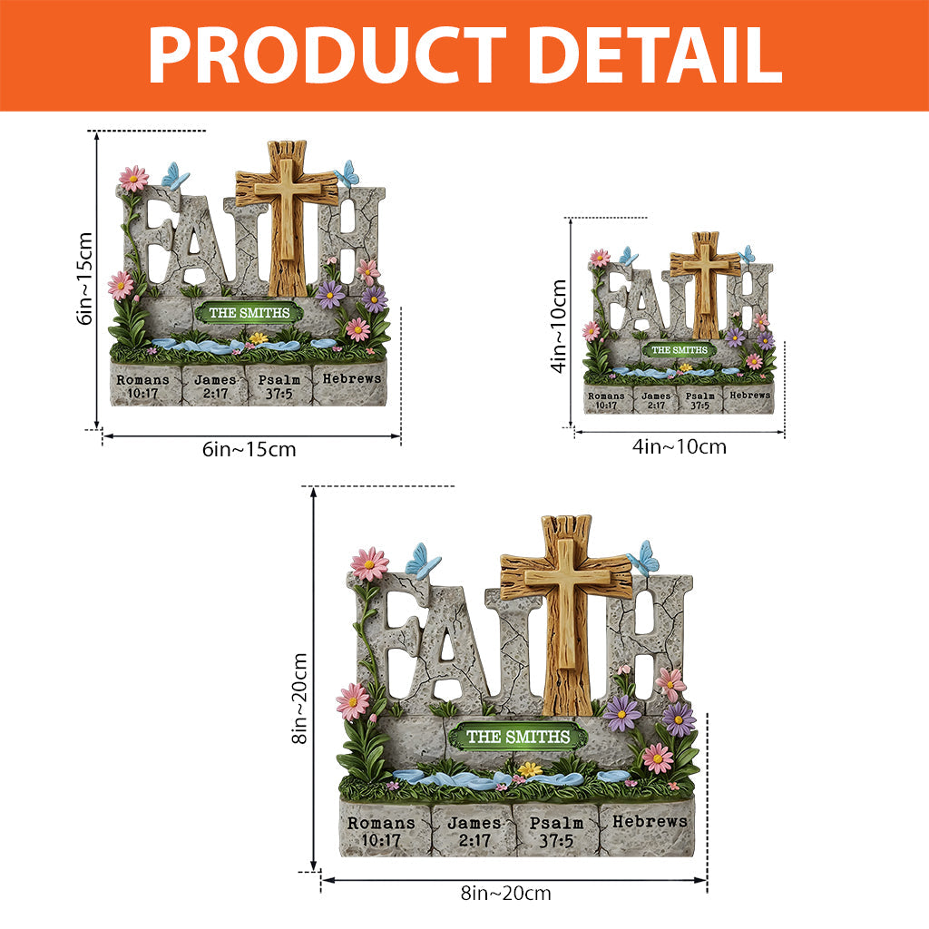 Believe In Faith - Personalized Christian Custom Shaped Acrylic Plaque