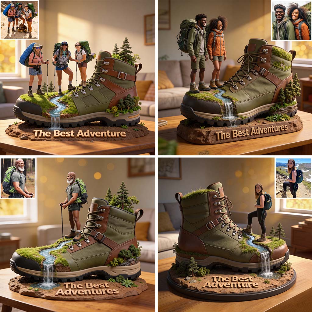 Passionné de randonnée - Plaque acrylique personnalisée sur mesure