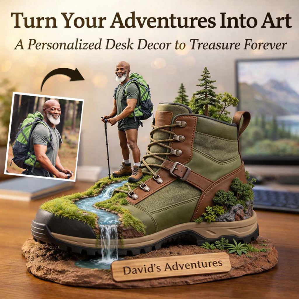 Passionné de randonnée - Plaque acrylique personnalisée sur mesure