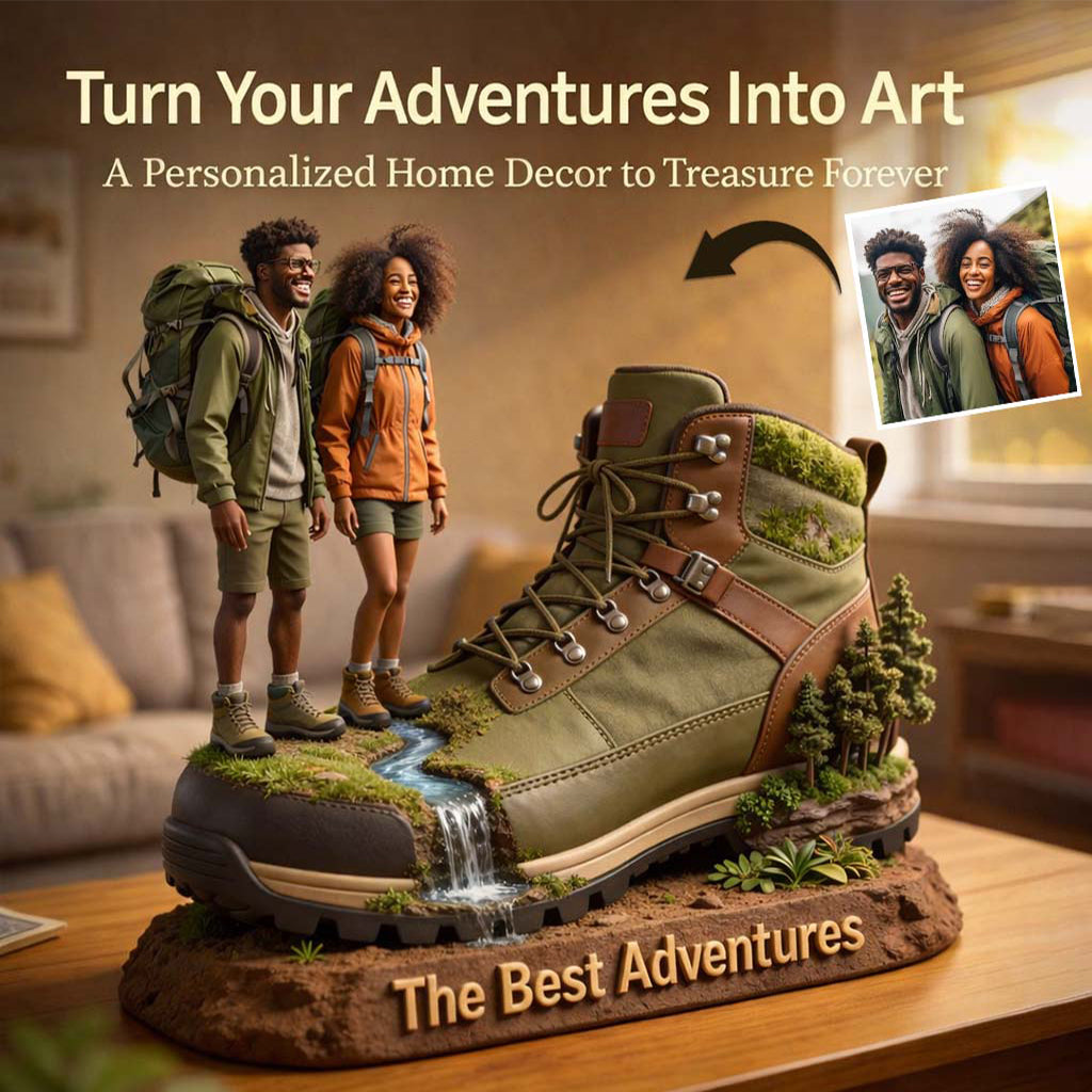 Passionné de randonnée - Plaque acrylique personnalisée sur mesure