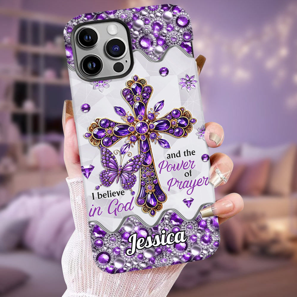 I Believe In God - Personalized Christian Full Print Phone Case