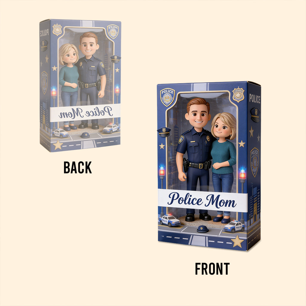 Police Mom - Personalized Police Officer Custom Shaped Acrylic Plaque