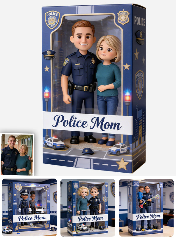 Police Mom - Personalized Police Officer Custom Shaped Acrylic Plaque