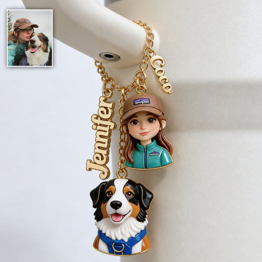 Just A Girl Who Loves Dogs - Personalized Dog Dangling Charms