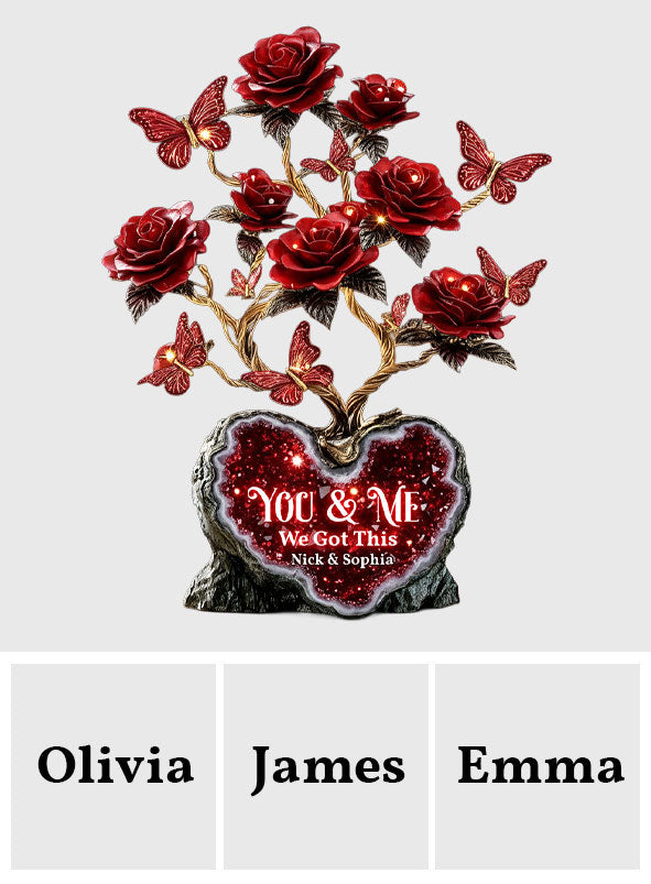 We Got This, Red Rose For Valentine Gift - Personalized Couple Custom Shaped Acrylic Plaque