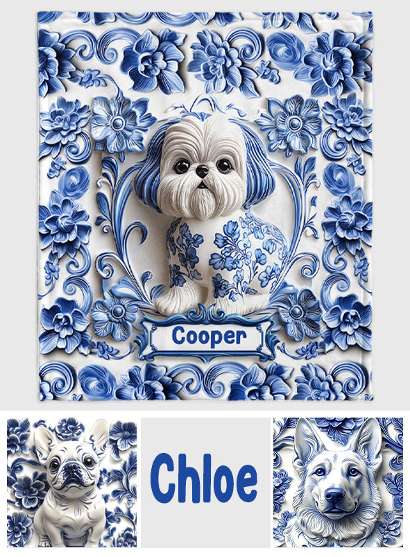 Cute Dog - Personalized Dog Blanket