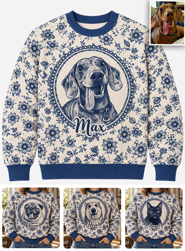 Cadeau pour Propriétaire de Chien - Pull Moche Personnalisé