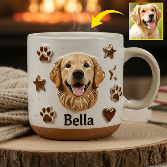 Mug en céramique personnalisé avec photo de chien