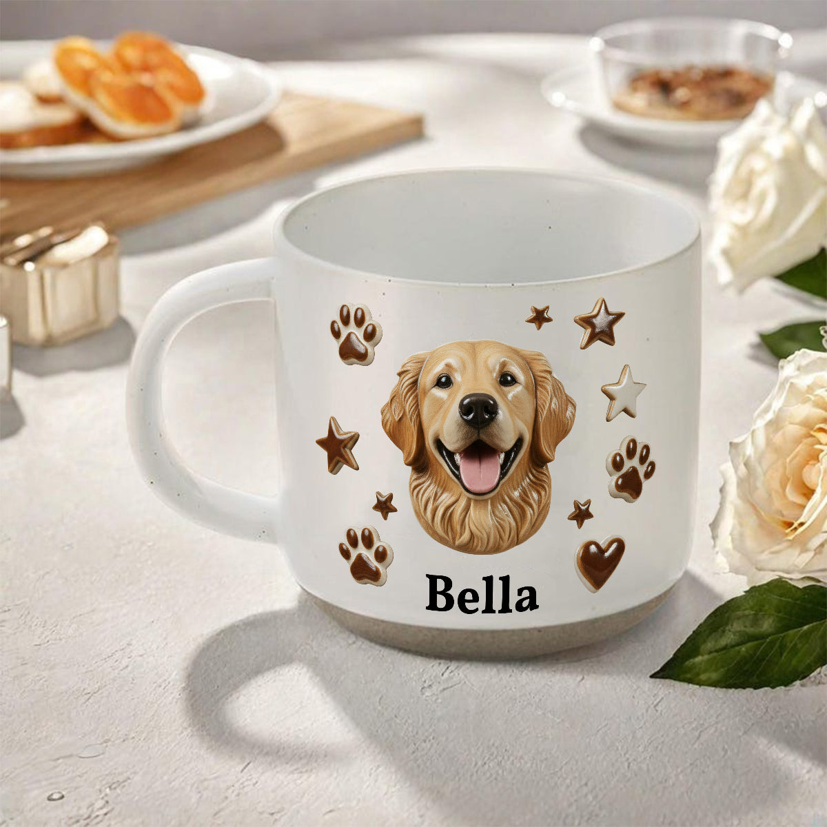 Mug en céramique personnalisé avec photo de chien