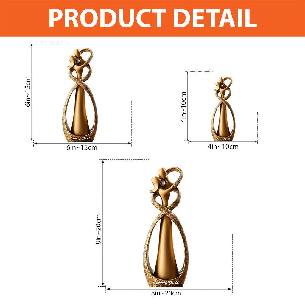 Ensemble pour toujours - Plaque acrylique personnalisée pour couple