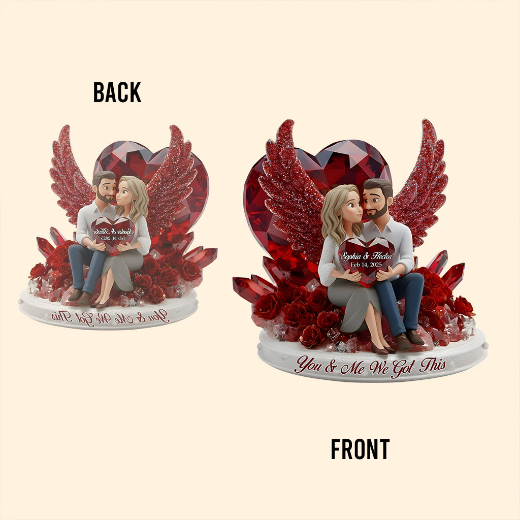 Toi et moi, on gère - Plaque acrylique personnalisée pour couple