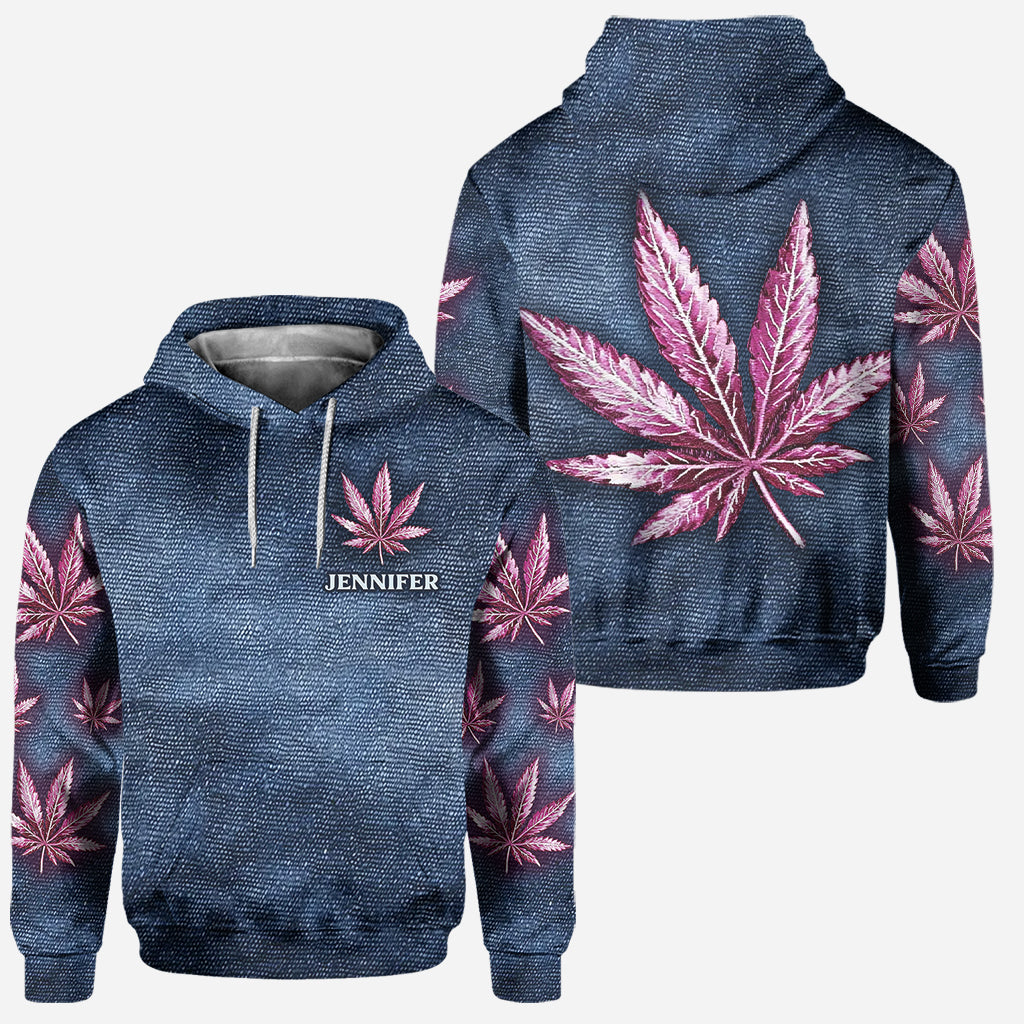 Stoner Chick - Sweat à capuche et legging personnalisés sur le thème du cannabis