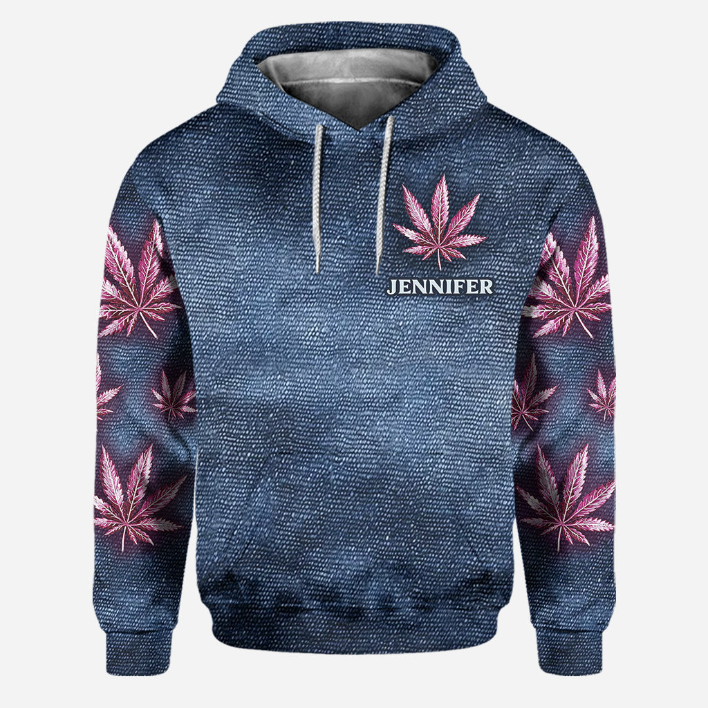 Stoner Chick - Sweat à capuche et legging personnalisés sur le thème du cannabis