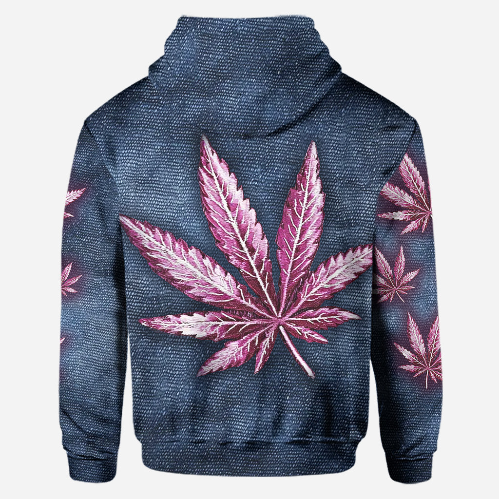 Stoner Chick - Sweat à capuche et legging personnalisés sur le thème du cannabis