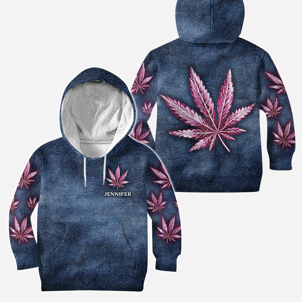 Stoner Chick - Sweat à capuche et legging personnalisés sur le thème du cannabis