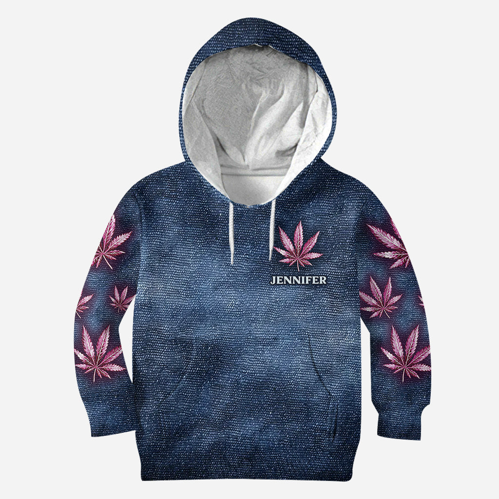 Stoner Chick - Sweat à capuche et legging personnalisés sur le thème du cannabis