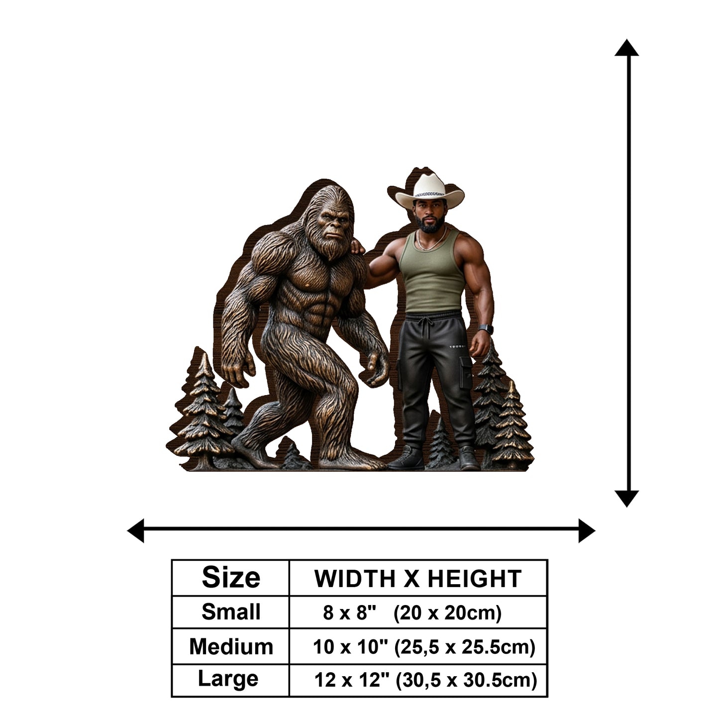 Photo Personnalisée - Panneau en Bois Monté pour Camping