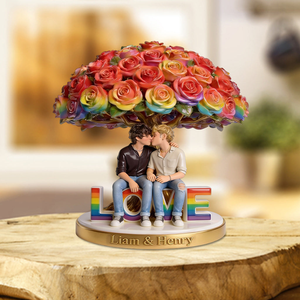 Photo Personnalisée - Plaque Acrylique en Soutien LGBT Personnalisée
