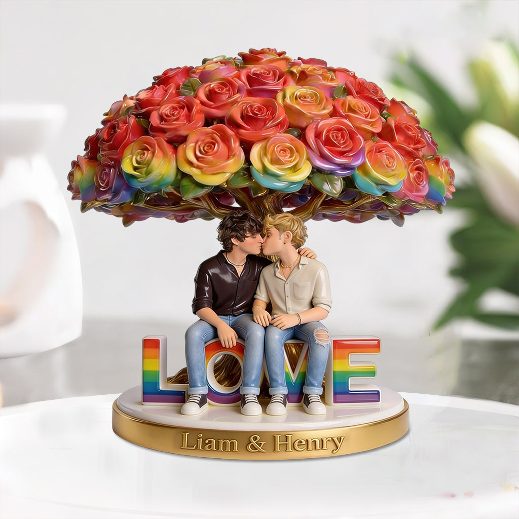 Photo Personnalisée - Plaque Acrylique en Soutien LGBT Personnalisée