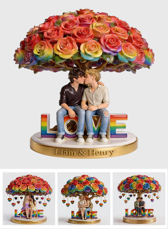 Photo Personnalisée - Plaque Acrylique en Soutien LGBT Personnalisée