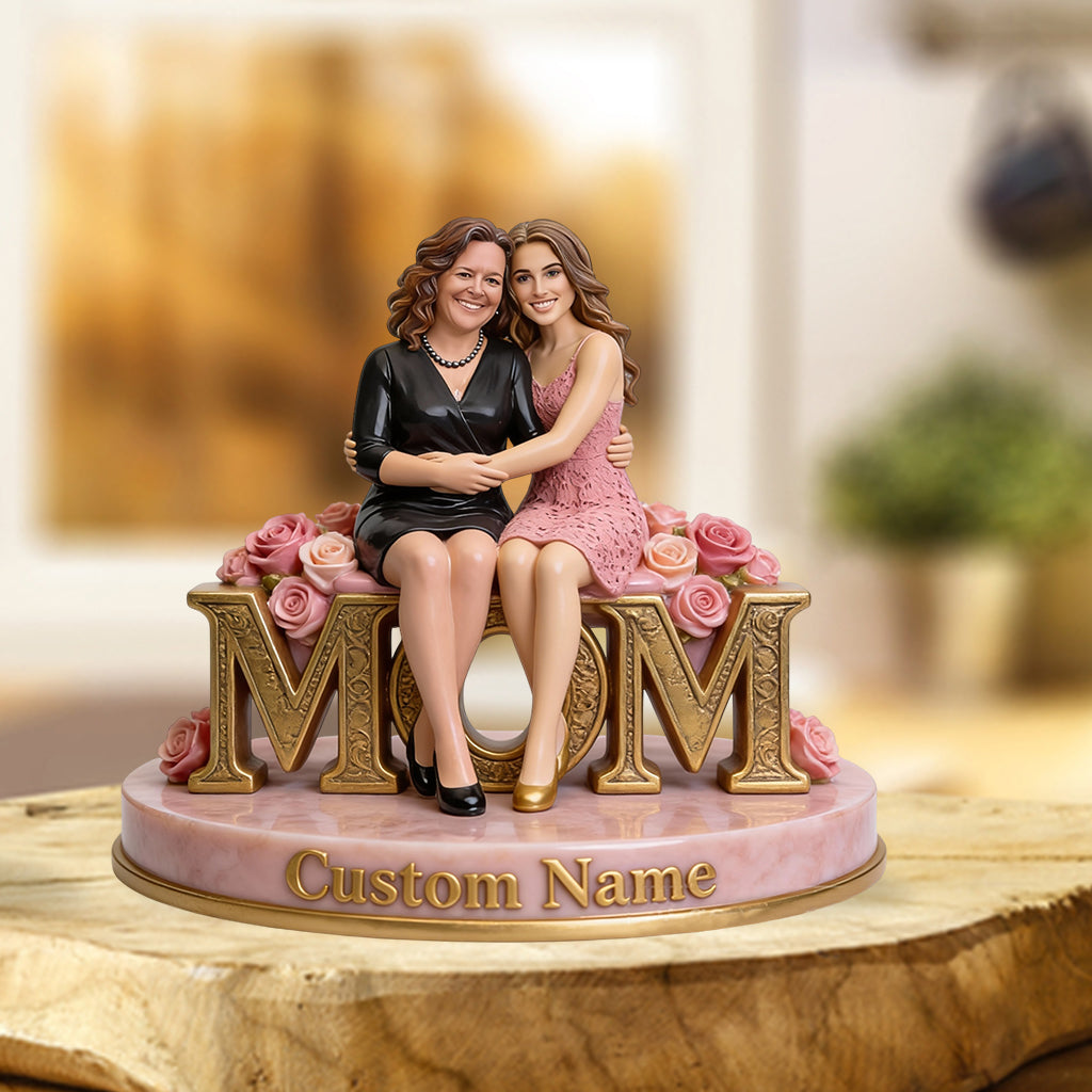 Cadeau photo personnalisé pour maman/grand-mère... - Plaque acrylique personnalisée « Maman » en forme personnalisée
