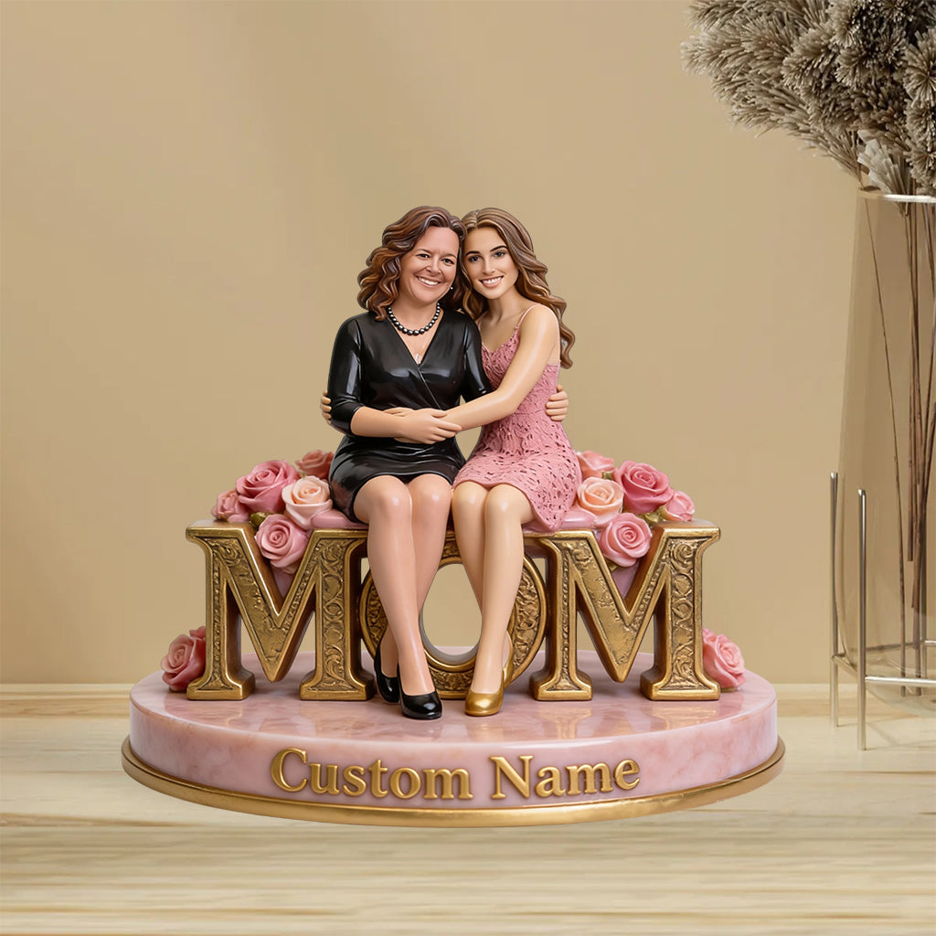 Cadeau photo personnalisé pour maman/grand-mère... - Plaque acrylique personnalisée « Maman » en forme personnalisée