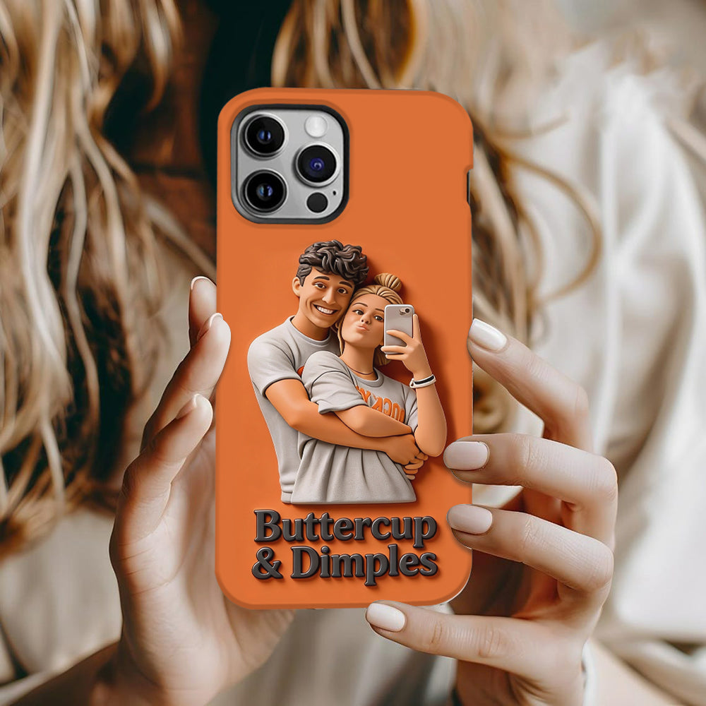 Coque de téléphone personnalisée avec photo pour couple - Cadeau idéal pour la Saint-Valentin