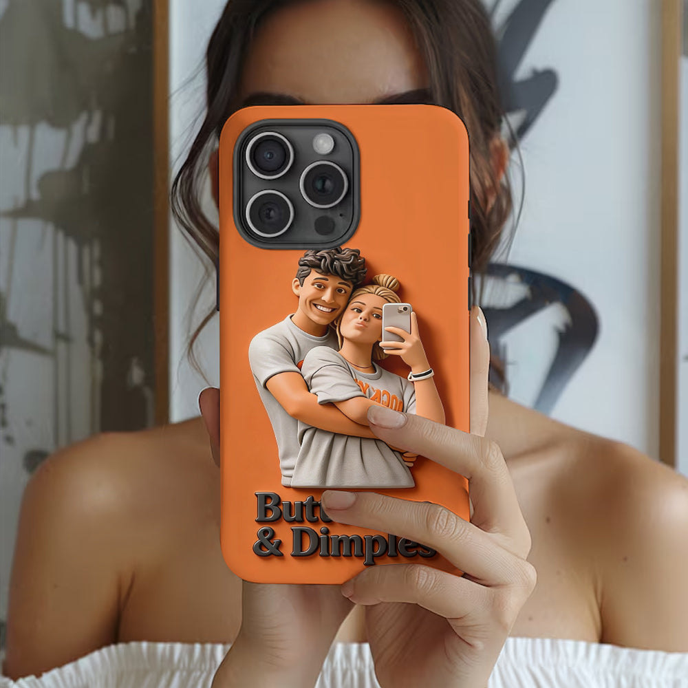 Coque de téléphone personnalisée avec photo pour couple - Cadeau idéal pour la Saint-Valentin