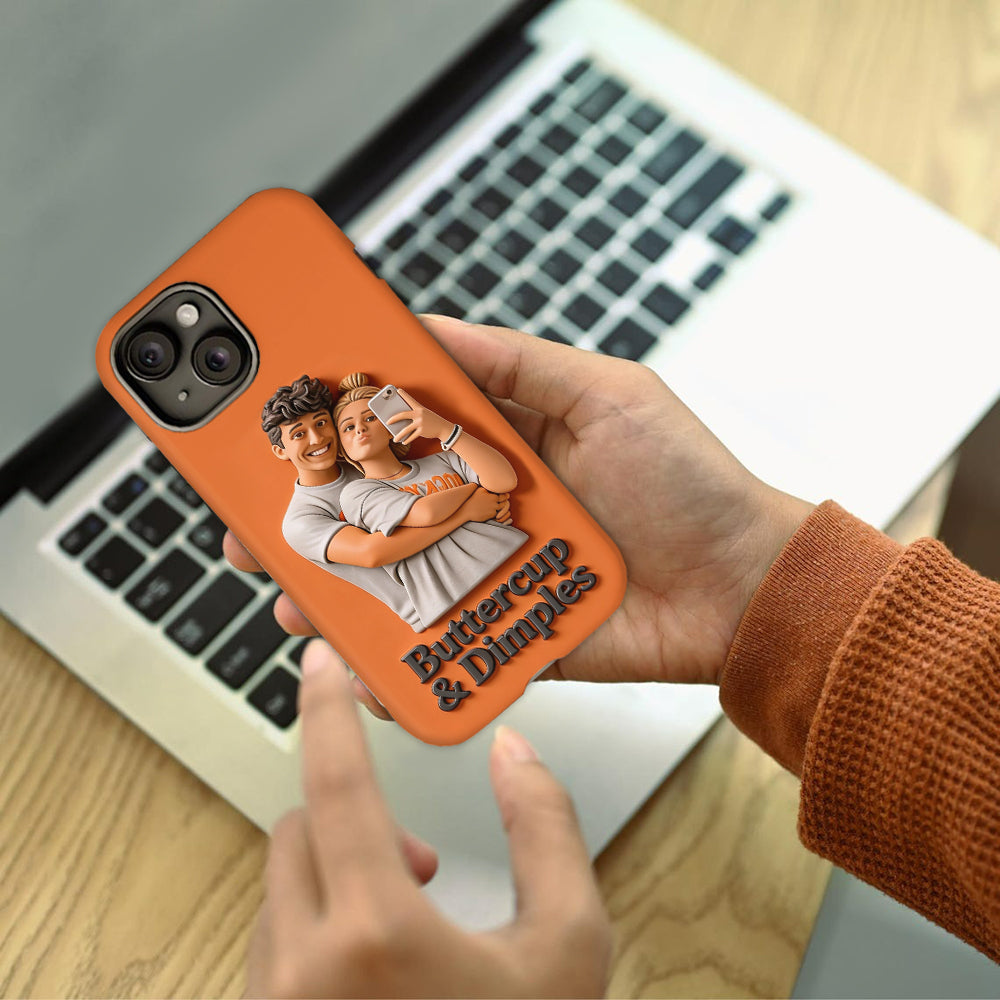 Coque de téléphone personnalisée avec photo pour couple - Cadeau idéal pour la Saint-Valentin