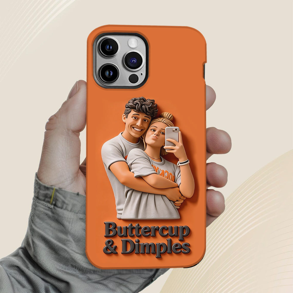 Coque de téléphone personnalisée avec photo pour couple - Cadeau idéal pour la Saint-Valentin