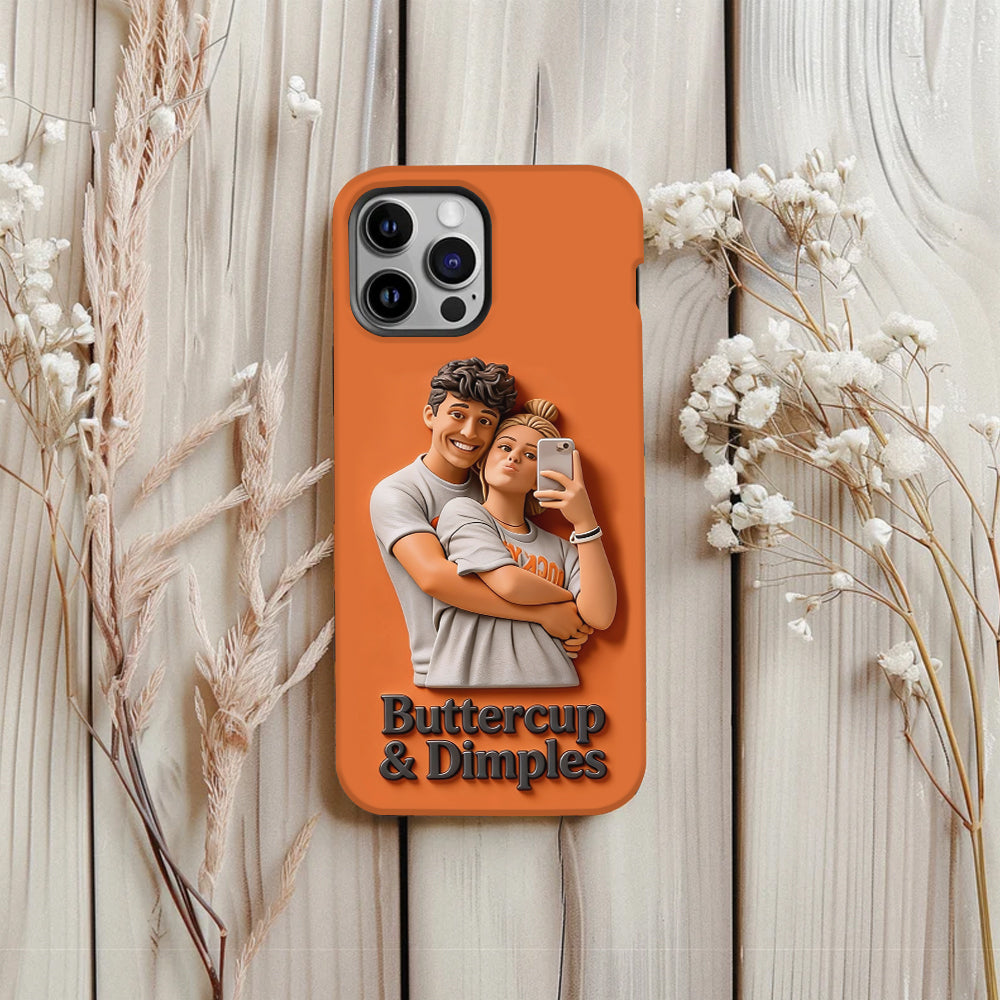Coque de téléphone personnalisée avec photo pour couple - Cadeau idéal pour la Saint-Valentin