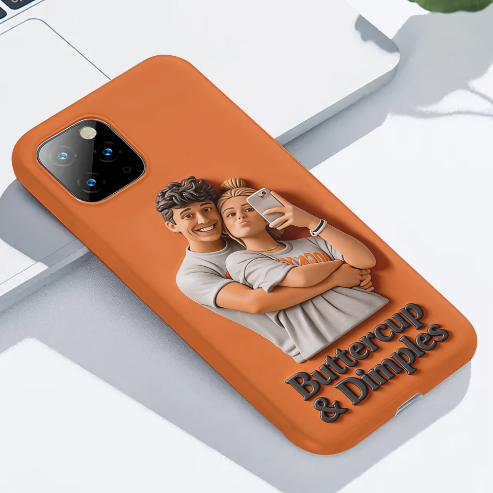 Coque de téléphone personnalisée avec photo pour couple - Cadeau idéal pour la Saint-Valentin